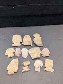 (13) Assorted Arrowheads