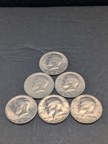 1971-D, 1972-P&D, 1973-D, & 1974-P&D Kennedy Half Dollars