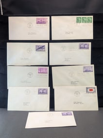 Bundle of 9 1st Day Covers