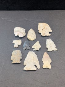 (10) Assorted Arrowheads
