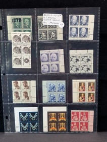 Sleeve of 12 Postage Plate Blocks MOGNH