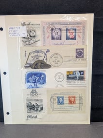Page of 8 U.S. Postal 1st Day Cachets