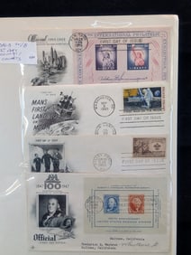 Page of 8 U.S. Postal 1st Day Cachets