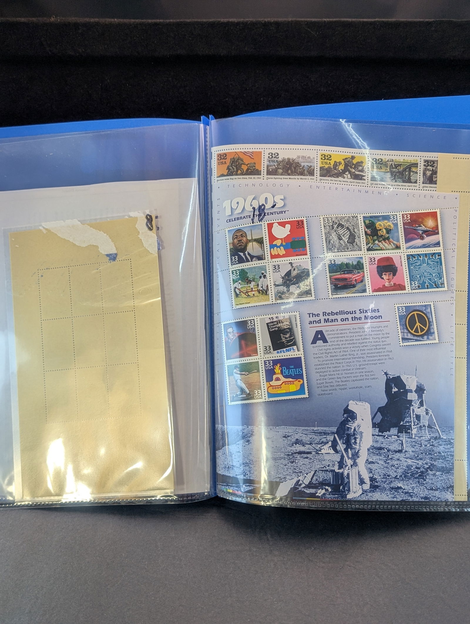 Folder of 5 Sheets Mint U.S. Postage Stamps all MOGNH (1 of 6)