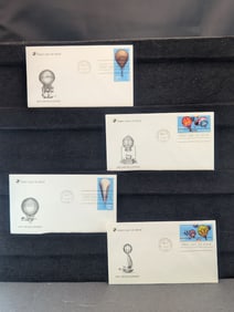 Complete Set U.S. Postal "Ballooning Series" all Mint 1st Day Cachets