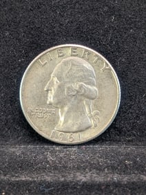 1961, 90% Silver, (Uncirculated) Washington Quarter, 64 years Old!
