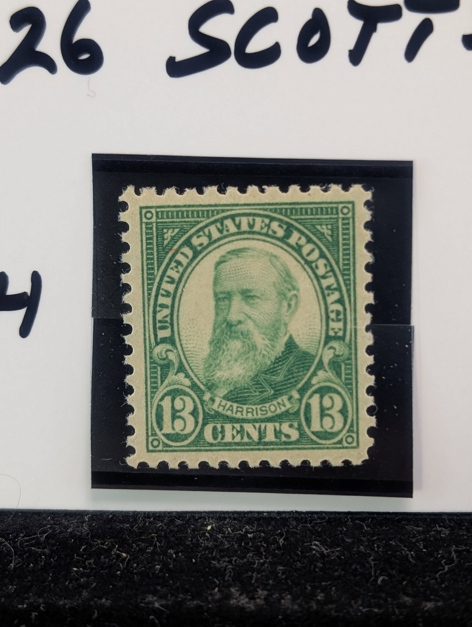 1925-1926 Thirteen Cent W. Harrison Stamp Scott # 622 MOGNH: 1925-1926 Thirteen Cent W. Harrison Stamp Scott # 622 MOGNH