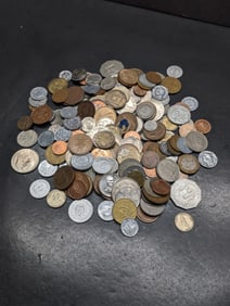Bag of 1.8 Lbs. of Various Vintage & Modern World Coins