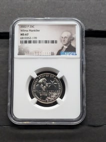 2022-P Wilma Mankiller Quarter - NGC MS67
