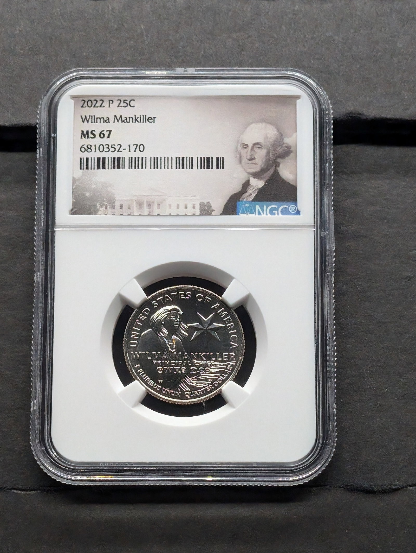 2022-P Wilma Mankiller Quarter - NGC MS67: 2022-P Wilma Mankiller Quarter - NGC MS67