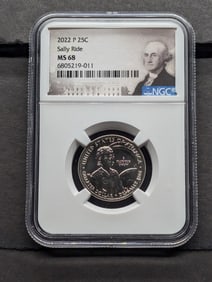 2022-P Sally Ride Quarter - NGC MS68