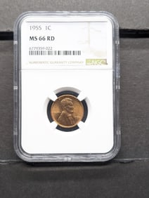 1955 Lincoln Wheat Cent - NGC MS66 RD *Poor Mans Double Die*
