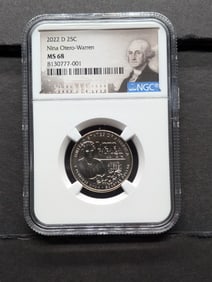 2022-D Nina Otero-Warren Quarter - NGC MS68
