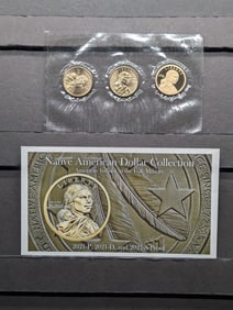 2021 Native American Dollar Mint Mark Collection - American Indians in the U.S. Military