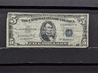 1953 A Series $5.00 Silver Certificate
