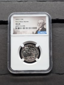 2022-P Nina Otero-Warren Quarter - NGC MS68