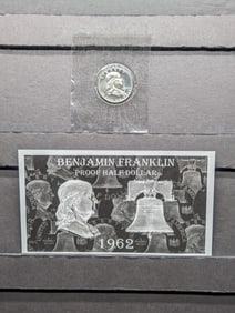 1962 PROOF Benjamin Franklin Silver Half Dollar