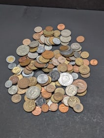 Bag of 1.5 Lbs. of Various Vintage & Modern World Coins