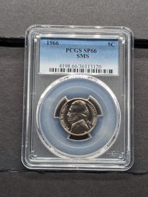 1966 SMS Jefferson Nickel - PCGS SP66