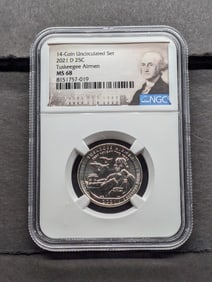 2021-D Tuskegee Airmen Quarter - NGC MS68