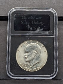 1776-1976-S Eisenhower Silver Dollar - Slabbed