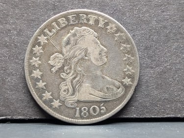 **VF** 1805 Draped Bust Half Dollar w/ Large Eagle
