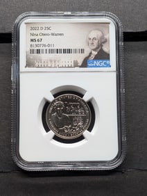 2022-D Nina Otero-Warren Quarter - NGC MS67