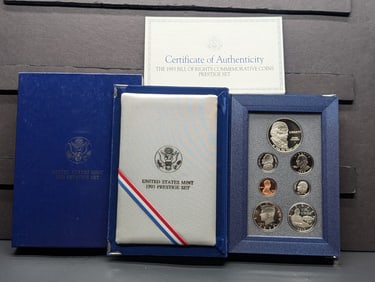 1993-S U.S. Mint Prestige Set in OGO w/ COA - WWII 50th Anniv. 2-Coin