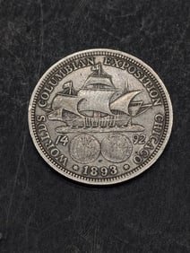 1893 Columbian Exposition Silver Half Dollar