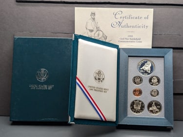1995-S U.S. Mint Prestige Set in OGO w/ COA - Civil War Battlefield