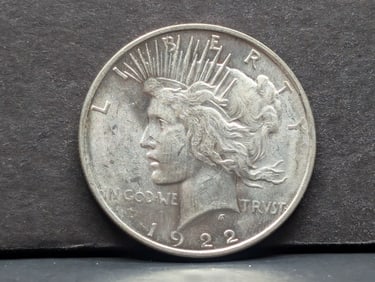 1922-D Peace Silver Dollar - Brilliant Unc Great Luster