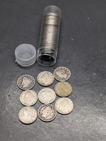 40 V Nickels. Circulated.