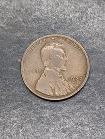 1922-D Lincoln Wheat cent. Well Struck low mintage coin. VG with strong D. SEMI KEY