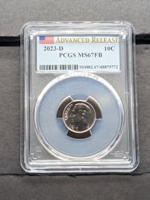 2023-D Roosevelt Dime - PCGS MS67 FB *Advanced Release*