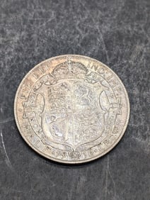 1916 Great Britain 1/2 Silver Crown (NGC Price Guide $75)