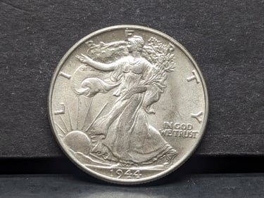 1944 Walking Liberty Half Dollar. Choice BU with great luster.