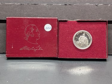 1982-S Washington Commemorative Half Dollar. GEM Proof in original box.