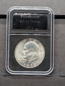1972-S Eisenhower Silver Dollar - Slabbed