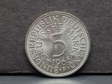 1965-F Germany 5 Silver Marks
