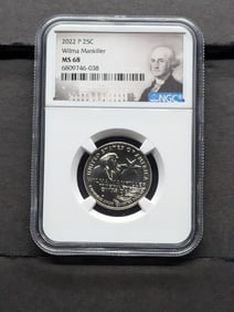 2022-P Wilma Mankiller Quarter - NGC MS68