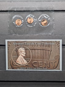 2020 Abraham Lincoln Shield Cent Mint Mark Collection