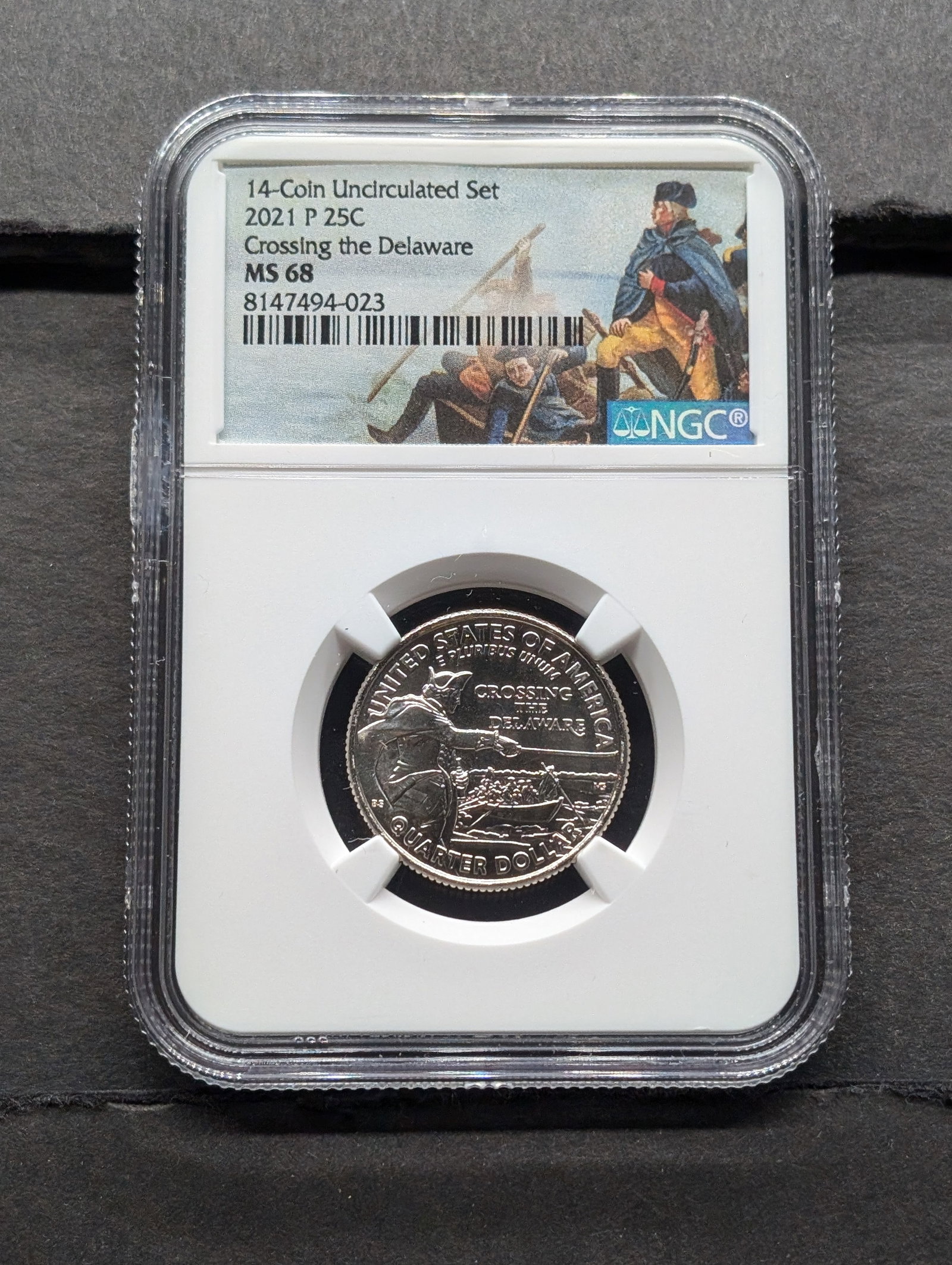 2021-P Crossing the Delaware Quarter - NGC MS68: 2021-P Crossing the Delaware Quarter - NGC MS68