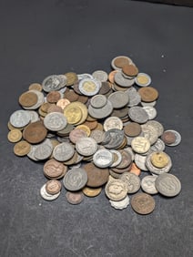 Bag of 1.0 Lbs. of Various Vintage & Modern World Coins