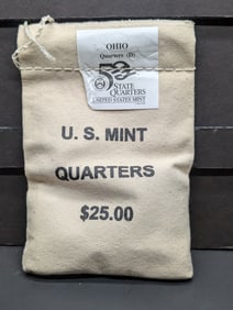 2002-D Ohio Statehood Quarters in Original Mint Bag & Box (100 Coins)