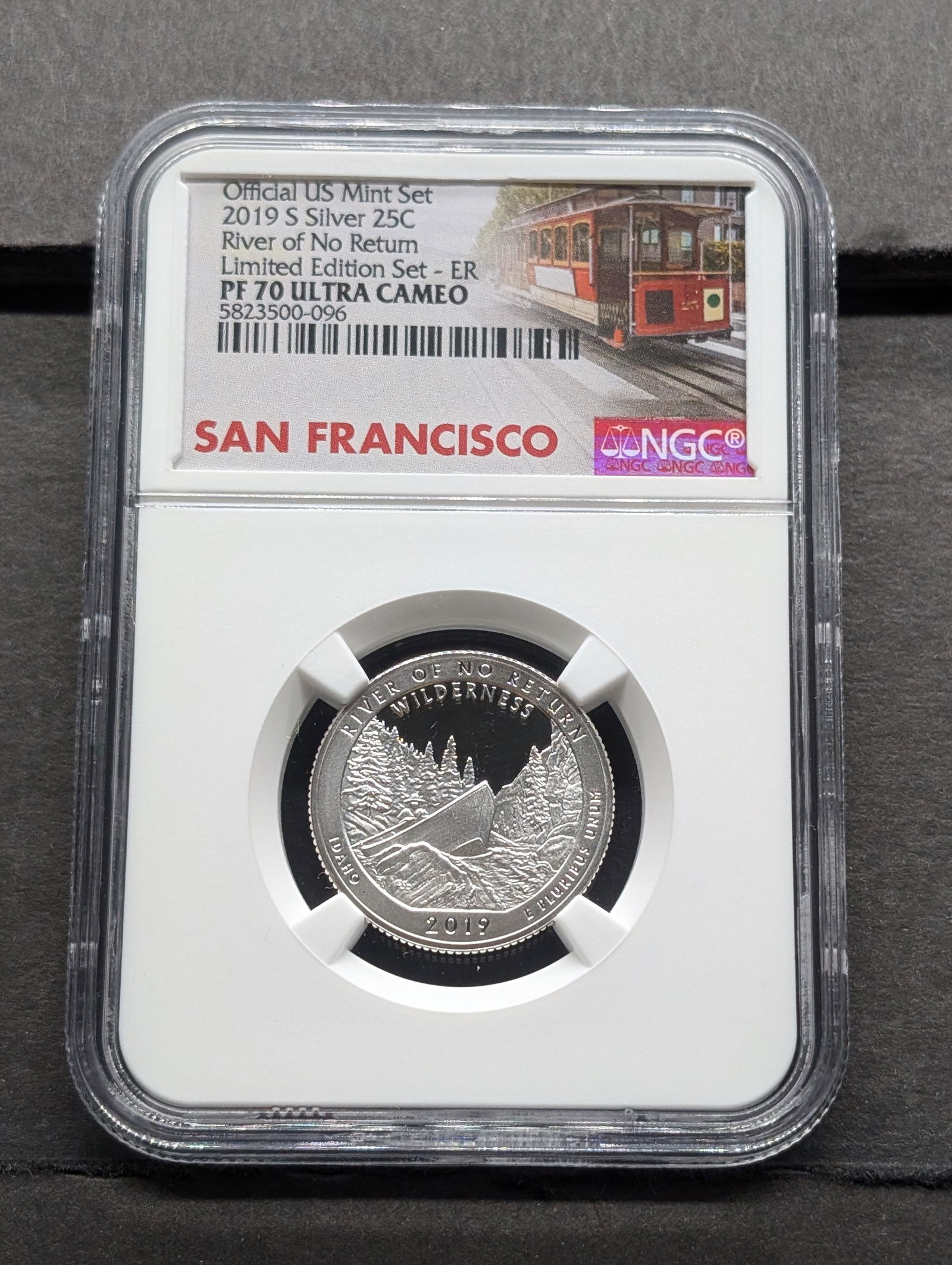 2019-S PROOF River of No Return Silver Quarter - NGC PF70 ULTRA CAMEO *Limited Edition* (1 of 3)
