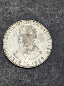 1968-J Germany 5 Silver Marks