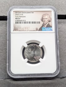 2022-D Jefferson Nickel - NGC MS67 *Early Release*