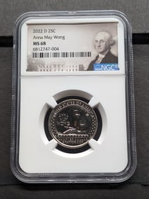 2022-D Anna May Wong Quarter - NGC MS68