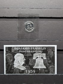 1959 PROOF Benjamin Franklin Silver Half Dollar