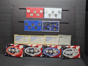2001 Philadelphia, Denver, San Francisco Mint & Platinum *LAYERED* Statehood Quarter Collection